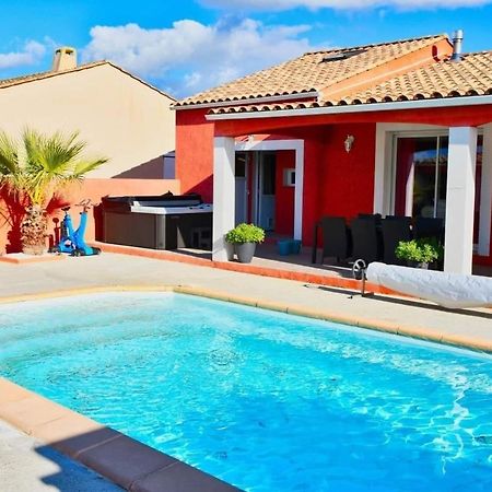 Villa Elegante A Carcassonne Avec Jardin Et Jacuzzi Exterior foto